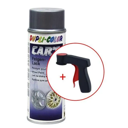 Car's Rallye Lack Alu-Felgensilber 400 ml. + 1 Spraydosen Handgriff