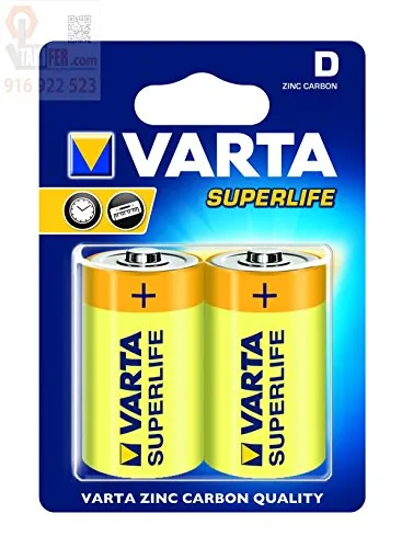 Varta 12X 42337 Superlife R20/D (Mono) (2020) - Zinkchlorid Batterie, 1, 5 V