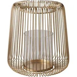 Windlicht Goldstäbe DEKO in gelb von Koopman