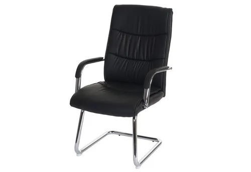 PROREGAL® Besucherstuhl Konferenzstuhl, HxBxT 105x59x71 cm, Sitzhöhe 49cm, Kunstleder, Farbe