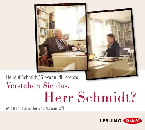 Verstehen Sie das Herr Schmidt? 3 Audio-CDs - Hörbücher über Politik, Gesellschaft und Wirtschaft, mit einer Lesung von Hanns Zischler – ein fesselndes Hörerlebnis für Interessierte.