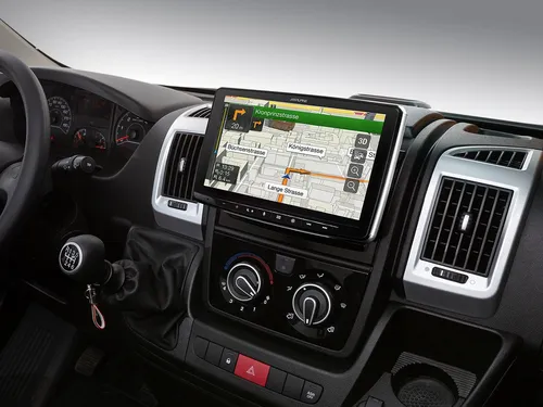 Alpine INE-F904DU Ducato - Digital Media-Receiver mit großem 9-Zoll-Touchscreen, ideal für Ducato-Fahrzeuge und bietet erstklassigen Sound und Navigation.