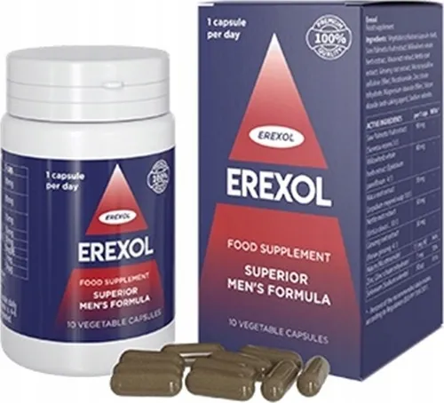 Erexol Nahrungsergänzungsmittel Für Männer 60 Stück | Ginsenoside Maca Zen Shen Zink