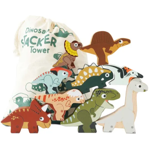 Le Toy Van Stacking Tower Dinosaurus Stapelturm 18m+ 9 St.