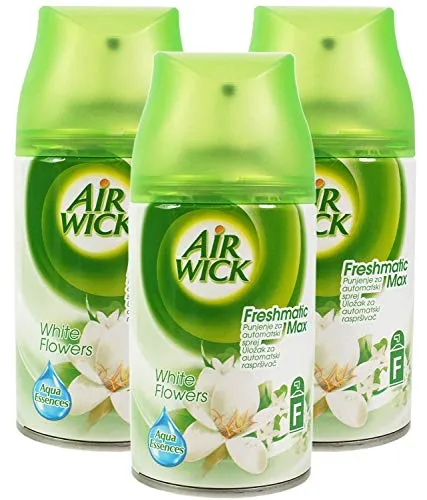 AIRWICK Nachfüller Weiße Blumen für Freshmatic Max - 250 ml 3 x