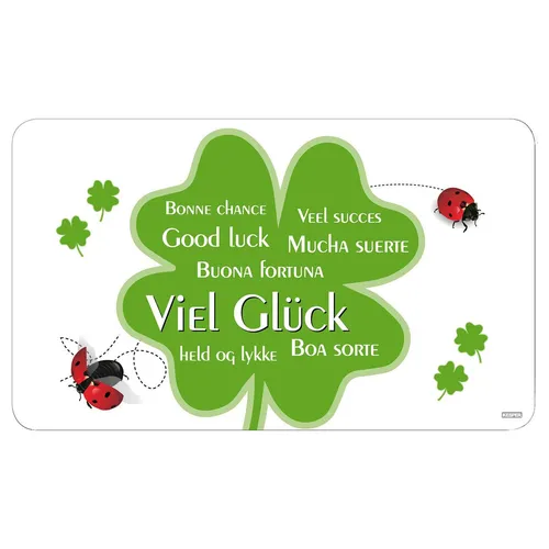 Kesper Dekor Schneidebrettchen Viel Glück