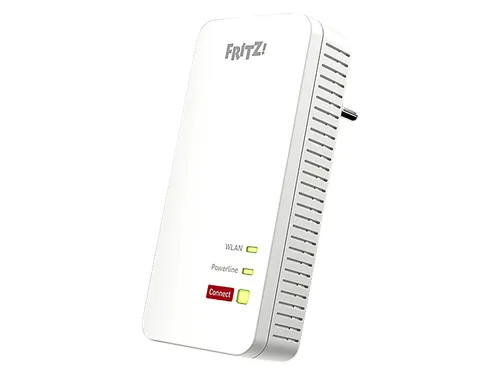 AVM Fritz!Powerline 1240 AX Single Adapter - Gigabit-Powerline mit Wi-Fi 6 für schnelles Media-Streaming und optimale WLAN-Leistung
