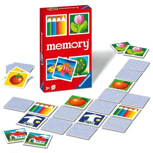 Ravensburger 22457 - Kinder Memory®, der Spieleklassiker für die ganze Familie, Merkspiel für 2-6 Spieler ab 3 Jahren