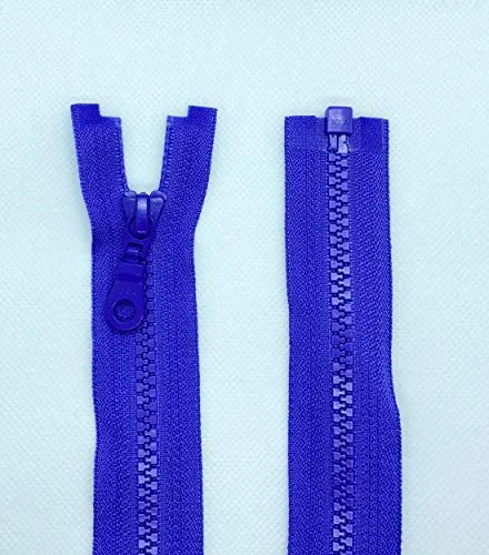 YKK Reißverschluss Kunststoff Zähne Nr.5 mittelgrob Teilbar (281 Lila, 70cm)