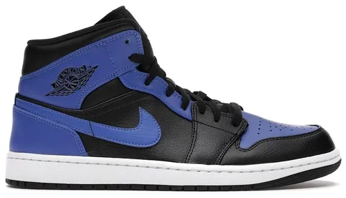 Jordan 1 Mid Hyper Royal Tumbled Leather - EU 43 in schwarz von Jordan