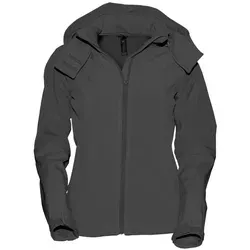B&C Ladies ́ Hooded Softshell, dark grey, S