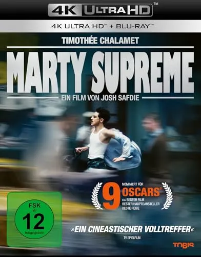 Marty Supreme UHD+BD - Erleben Sie die brillante Bildqualität in UHD mit der Blu-ray-Version von Marty Supreme. Ideal für Filmabende und Heimkino-Enthusiasten.