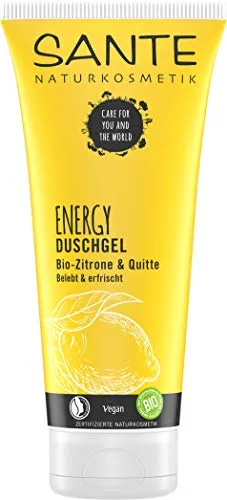 Duschgel Energy - Zitrone & Quitte 200ml | SANTE - Duschgel mit erfrischendem Zitrone- und Quitte-Duft, ideal für einen belebenden Start in den Tag. Perfekt für die tägliche Körperpflege.
