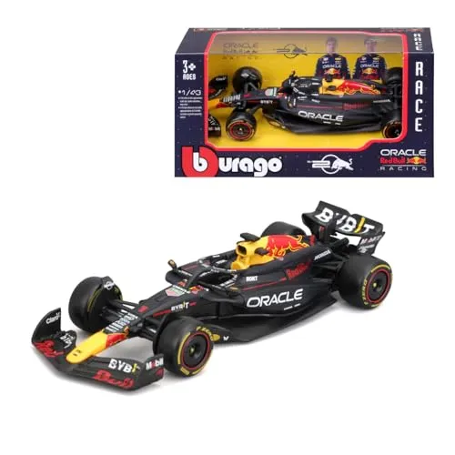 Bburago - Red Bull Racing RB20 Max Verstappen #1 2024 - Realistisches Modellauto im Maßstab 1:43, gefahren von Max Verstappen, offizielle Red Bull-Lizenz, empfohlenes Alter 3+ Jahre