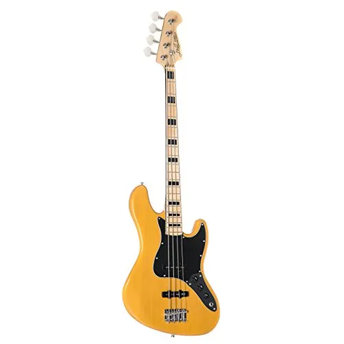J & D JB Vintage 1975 BSB Butterscotch Blonde E-Bass - E-Bass im Vintage-Style mit Erlekorpus und Ahornhals, ausgestattet mit Single-Coil Pickups für vielseitige Sounds und optimalem Spielkomfort.