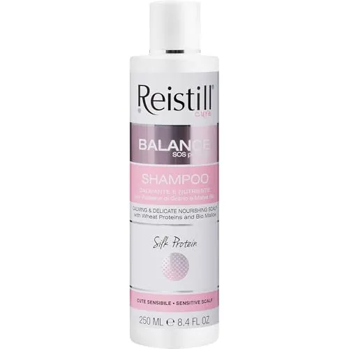 Reistill Balance SOS Calming Shampoo – Beruhigendes und linderndes Shampoo – Shampoo für beanspruchte und juckende Kopfhaut – Haarshampoo mit Weizenprotein für langanhaltende Beruhigung – 250 ml