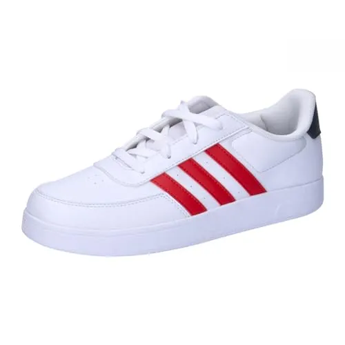 adidas Breaknet Lifestyle Court Lace Shoes Tennisschuhe, Cloud White/Better Scarlet/Carbon, 36 2/3 EU