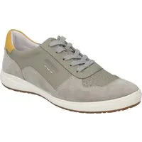 Josef Seibel Caren 49 Sneaker, grün - Sneaker aus weicher Leder-Kombination mit komfortabler Schnürung für optimalen Halt. Die herausnehmbare Sohle ermöglicht individuelle Anpassung, ideal für normale Füße.