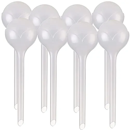 Royal Gardineer Blumen-Bewässerungskugel: 8er-Set Gießfrei-Bewässerungskugeln, Kunststoff, transparent, Ø 8,5 cm (Pflanzen Bewässerungskugel, Wasserspender Balkonpflanzen)