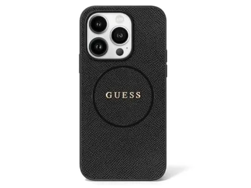 CG MOBILE Guess GUHMP16LPGHSMMK Hülle für iPhone 16 Pro - Standard Handyhüllen mit elegantem genarbtem Design, schützt Ihr iPhone 16 Pro stilvoll und sicher.