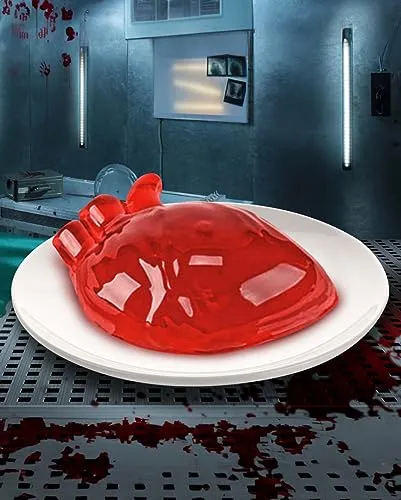 Horror-Shop Halloween Puddingform Herz