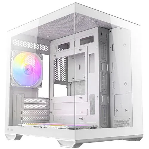 Antec Geh CX60M ARGB B White Mini Tower - PC-Gehäuse mit stylischem ARGB-Design und optimaler Belüftung für kompakte Builds.