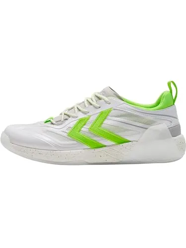 Hummel ALGIZ 2.0 LITE Handballschuh Weiß - Hochtechnologisch für optimalen Komfort - Hallenschuhe mit recycelter Ortholite® Innensohle und SPEEDCORE-Energierückführungssystem für maximale Leistung und Bewegungsfreiheit.