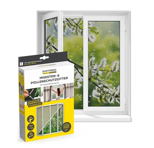 Produktbild EASYmaxx Pollenschutzgitter für Fenster, zuschneidbar bis 150 x 130 cm