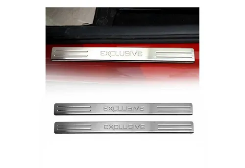 OMAC Einstiegsleiste 9650092E für MERCEDES-BENZ - Hochwertige, selbstklebende Einstiegsleiste aus Edelstahl in Chrom für eine stilvolle Optik. Perfekt für den vorderen Einbau, langlebig und passgenau.