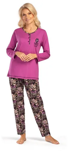 Consult-Tex Pyjama Damen Pyjama Schlafanzug DW119 (Spar-Set, 1) aus reiner Baumwolle-Jersey