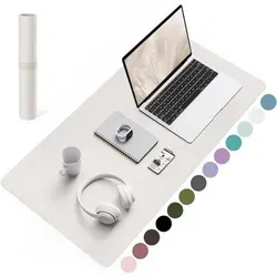 Großes Leder Mauspad für Schreibtisch - Hochwertige Schreibtischunterlage aus Wildleder, rutschfest und ideal für einen eleganten Arbeitsplatz. Perfekt für Erwachsene und Unisex, sorgt für einen stilvollen Look.