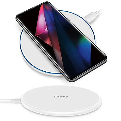 QI Wireless Ladestation kompatibel für Gigaset GX6 Pro GX4 Pro GS3 GS4 GS5 Kabellos Charger Induktives Universal Schnellladegerät, Farben:Weiss