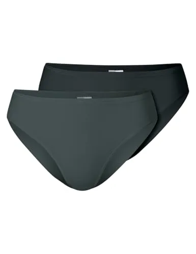 Schiesser Damen 2 Pack Taislip Unterwäsche - Modal Essentials