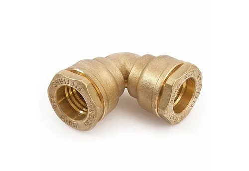 General Fittins Gewindefitting, PE-Winkel 90° Messing für PE-Rohr