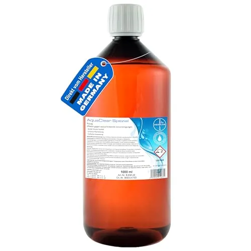 HERRLAN® AquaClear KristallKlar – 1 Liter Flüssig-Anti-Trübungsmittel für Pools - Für alle Filterarten – farbstofffrei - Wasserpflege Made in Germany