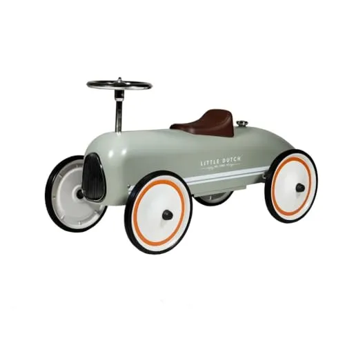 Little Dutch 2005389 Retro Roller Laufauto Rutscherfahrzeug Olive