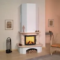 Hark Marmorkamin Aspen 1 Rad. 800/45K schwarz Marmor classico-beige - Heizgeräte mit Primärluftzufuhr, eleganter Marmor und Sichtscheibe aus Glaskeramik für optimale Wärme und modernes Ambiente.
