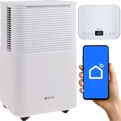 Luftentfeuchter, 12 l/Tag, WLAN, Timer, Hygrometer