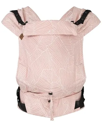 Hoppediz Babytrage Primeo - Neugeborene, 100% kbA-Baumwolle (Grenada rose) - Vielseitige Babytrage ab Geburt: Ideal für Neugeborene, sorgt für Nähe und Sicherheit. Einfaches Handling mit verstellbaren Schnallen und optimalem Tragekomfort durch elastischen Tragetuchstoff.