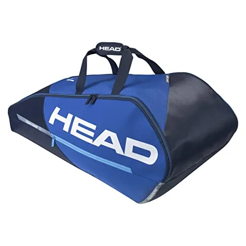 Head Taschen Tour Team 9R - Dunkelblau/Blau - Tennistasche für bis zu 9 Schläger, mit Climate Control Technology zum Schutz vor extremen Temperaturen und modernem Design. Perfekt für Spieler, die Funktionalität und Stil schätzen.