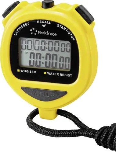 Renkforce RF-SW-120 Stoppuhr digital Gelb