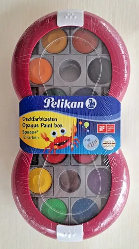 ⭐Pelikan Premium Deck Farbkasten - Space+ 12 Farben Pink Wasserfarbe - NEU/OVP⭐
