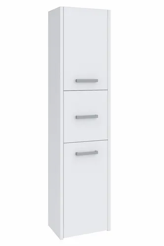 Bad-Hochschrank S43 Weiß 40 cm 3 Türen Badezimmerschrank
