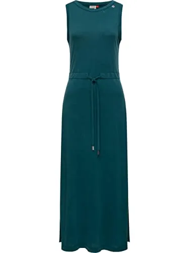 Ragwear Damen Kleid Sommerkleid langes Maxikleid Giggi Dark Green Gr. XL