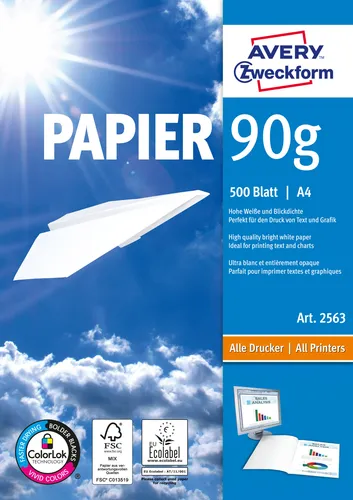 Format Papier A4 90 g/m² 500 Sheets