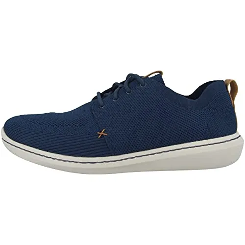 Clarks Herren Step Urban Mix Sneaker, Navy, 42 EU - Herren-Sneaker aus Glattleder, komfortabel und aus verantwortungsvollem Leder für ein gutes Tragegefühl den ganzen Tag.