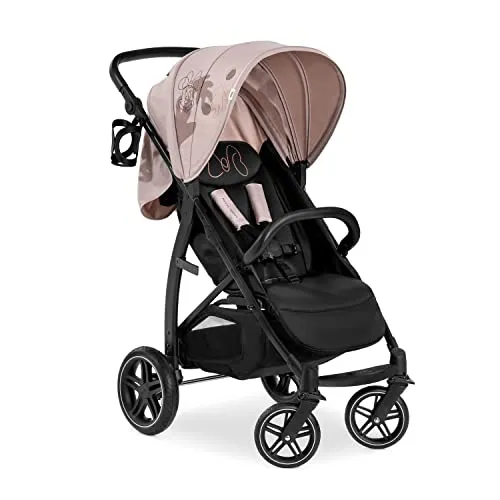 hauck Buggy Rapid 4D (Minnie Mouse Rose) - Vielseitiger Kinderwagen für Kinder bis 22 kg mit Liegefunktion, UV-Schutz 50+ und praktischem Getränkehalter – ideal für Stadt und Land, klein zusammenklappbar für einfache Handhabung.