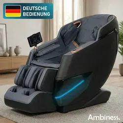 Ambiness Massagesessel NALA schwarz – Entspannung auf Knopfdruck