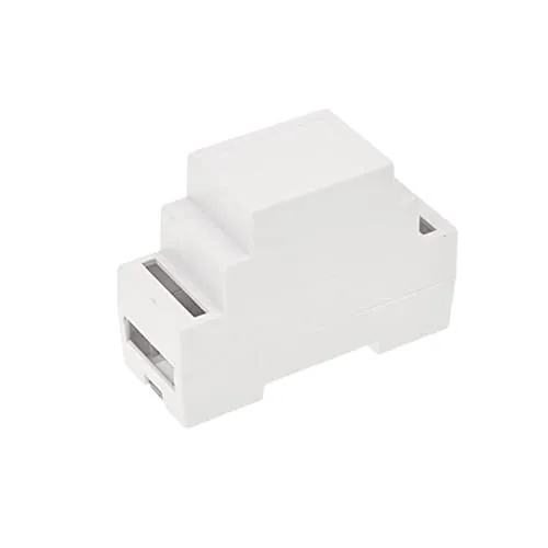 WITTKOWARE Elektronik Hutschienengehäuse für 35mm DIN-Schiene, lichtgrau, 2TE, 89x35x63mm