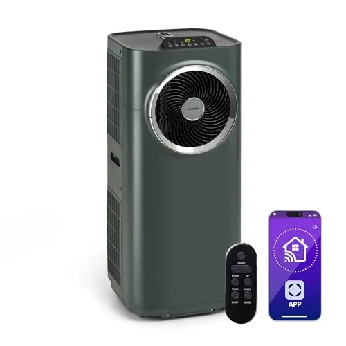 Klarstein Kraftwerk Smart 12K Klimaanlage 3-in-1 12000 BTU App - Klimaanlagen: Vielseitige 3-in-1 Klimaanlage mit 12.000 BTU, kühlt, entfeuchtet und reinigt die Luft für ein angenehmes Raumklima.